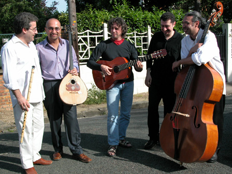 Herv&eacute;, Issa, Manuel, Elie & Emek - Paris - 2004
